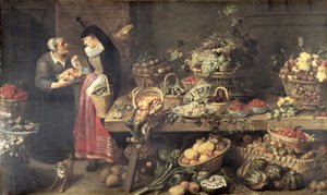 Bancarella di frutta, 1618-21